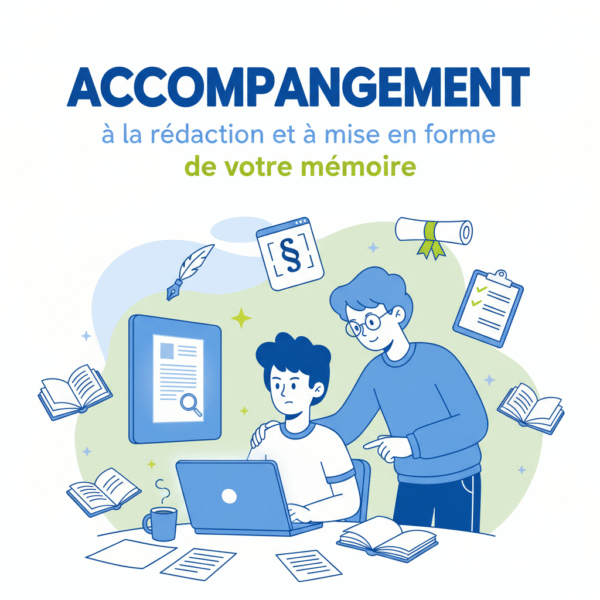 ACCOMPAGNEMENT À LA REDACTION ET À LA MISE EN FORME DE VOTRE MÉMOIRE