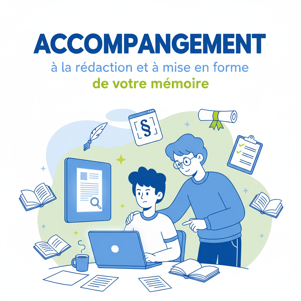 ACCOMPAGNEMENT À LA REDACTION ET À LA MISE EN FORME DE VOTRE MÉMOIRE
